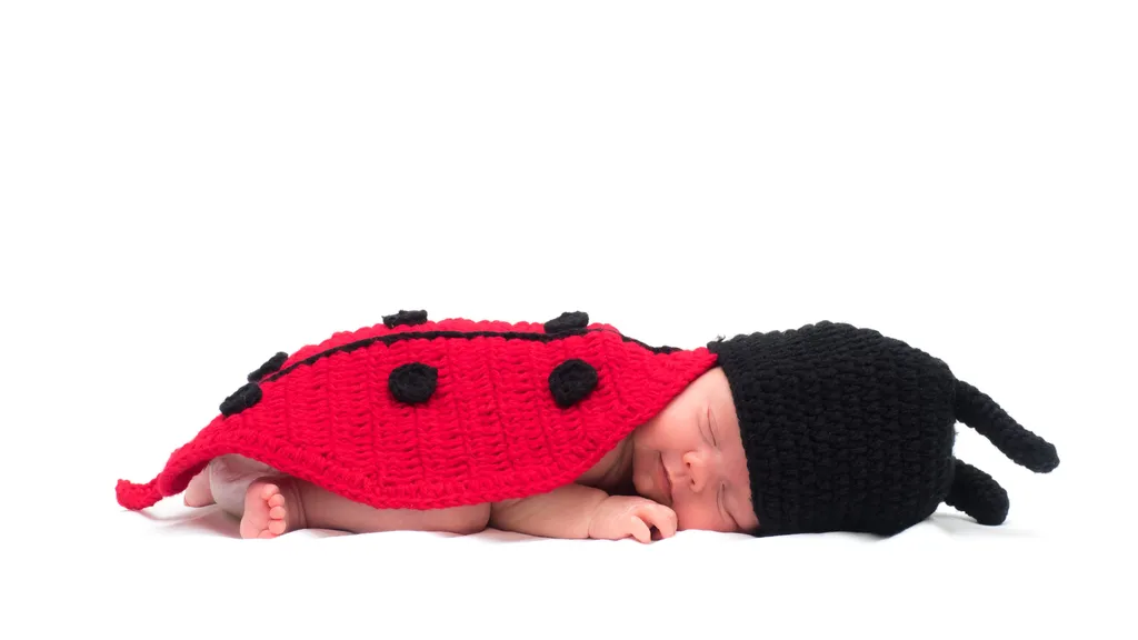 Girl in a ladybug costume